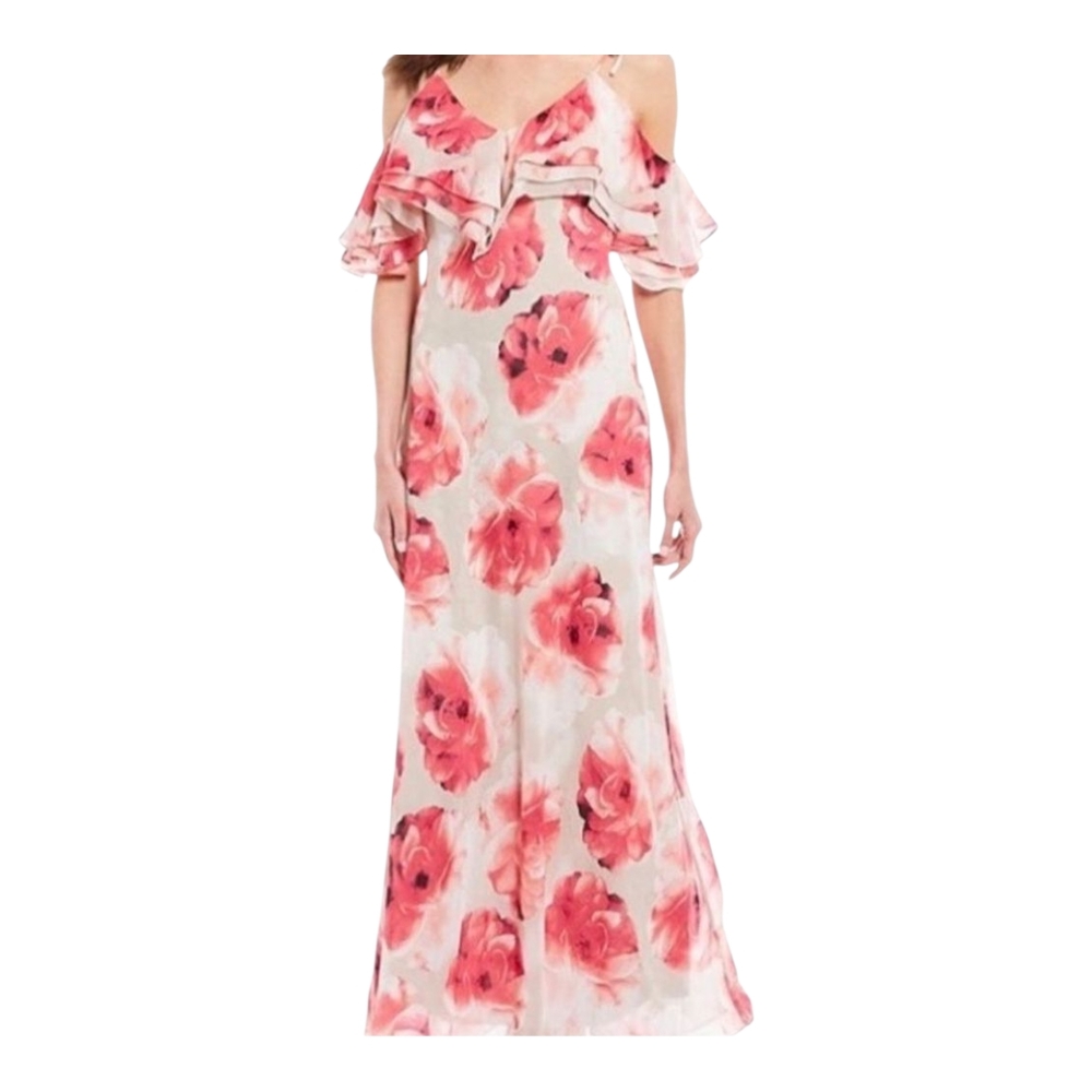 Calvin Klein Pink Floral Maxi Dress